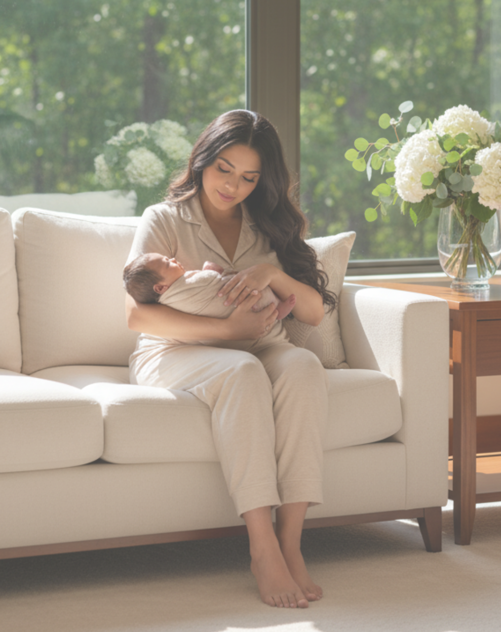 A Fourth Trimester Guide Surviving Thriving Postpartum 2 A Fourth Trimester Guide Surviving Thriving Postpartum with mom holding a baby