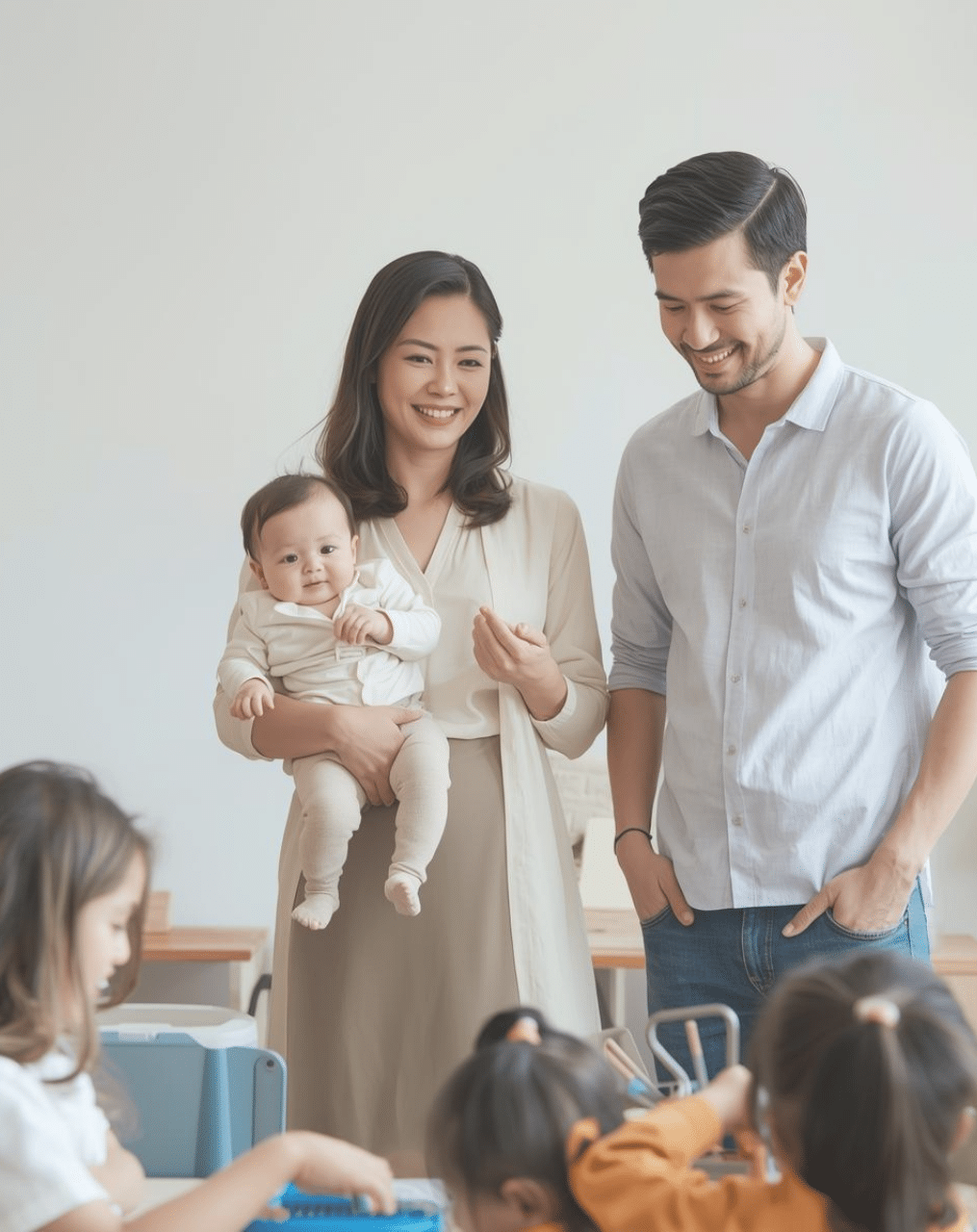 Daycare Tours in Houston 20 Questions You Must Ask the RUBY postnatal Featured Image Blog (1) Daycare Tours In Houston Parents in a child care room